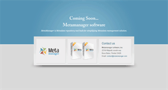 Desktop Screenshot of metamanager.com